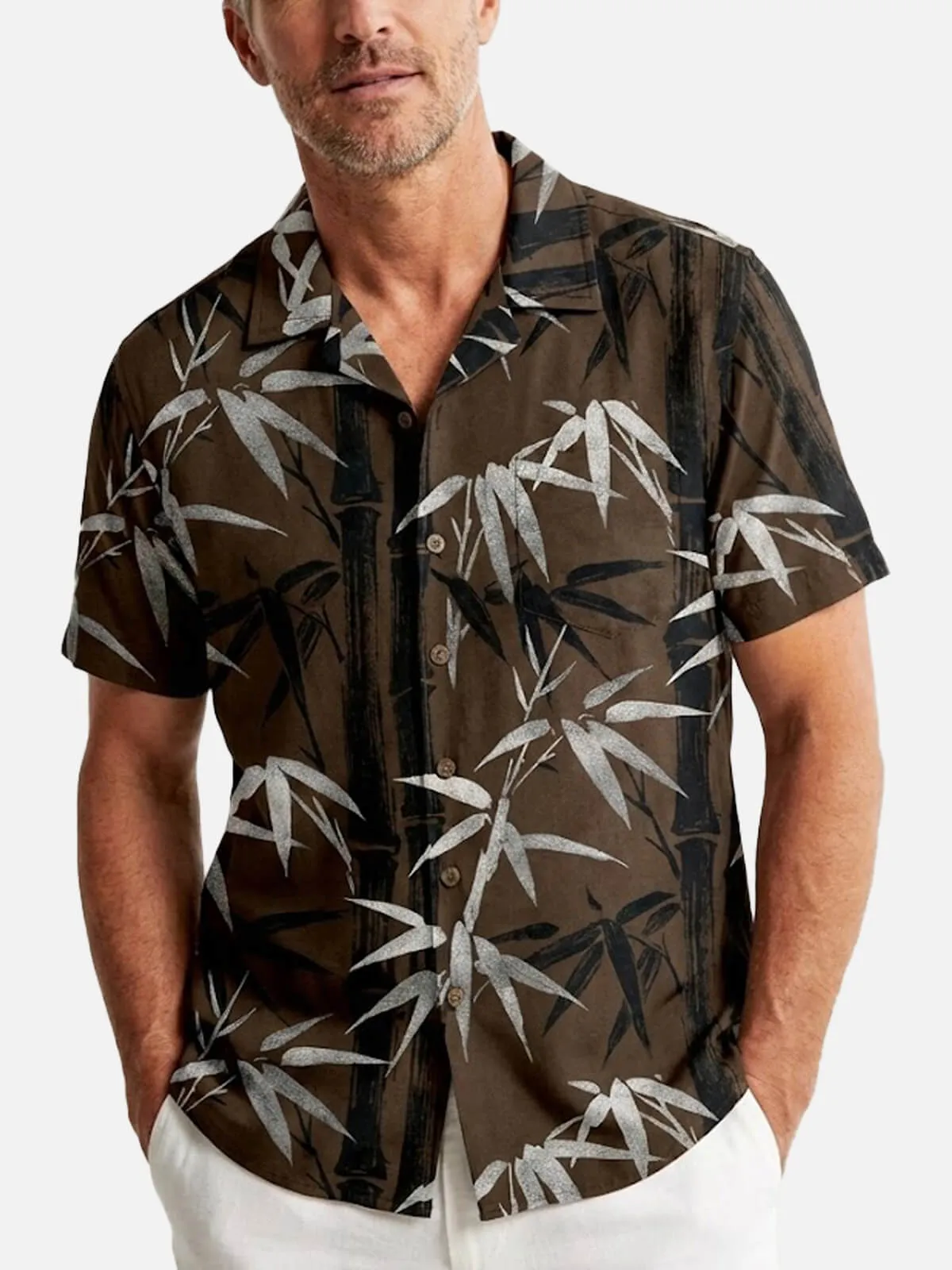 Men's Bamboo Grove Short Sleeve Shirt sold by Eleven Oasis product image thumbnail 2