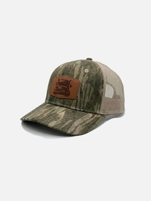 Camo Mesh Trucker Baseball Cap made by Eleven Oasis