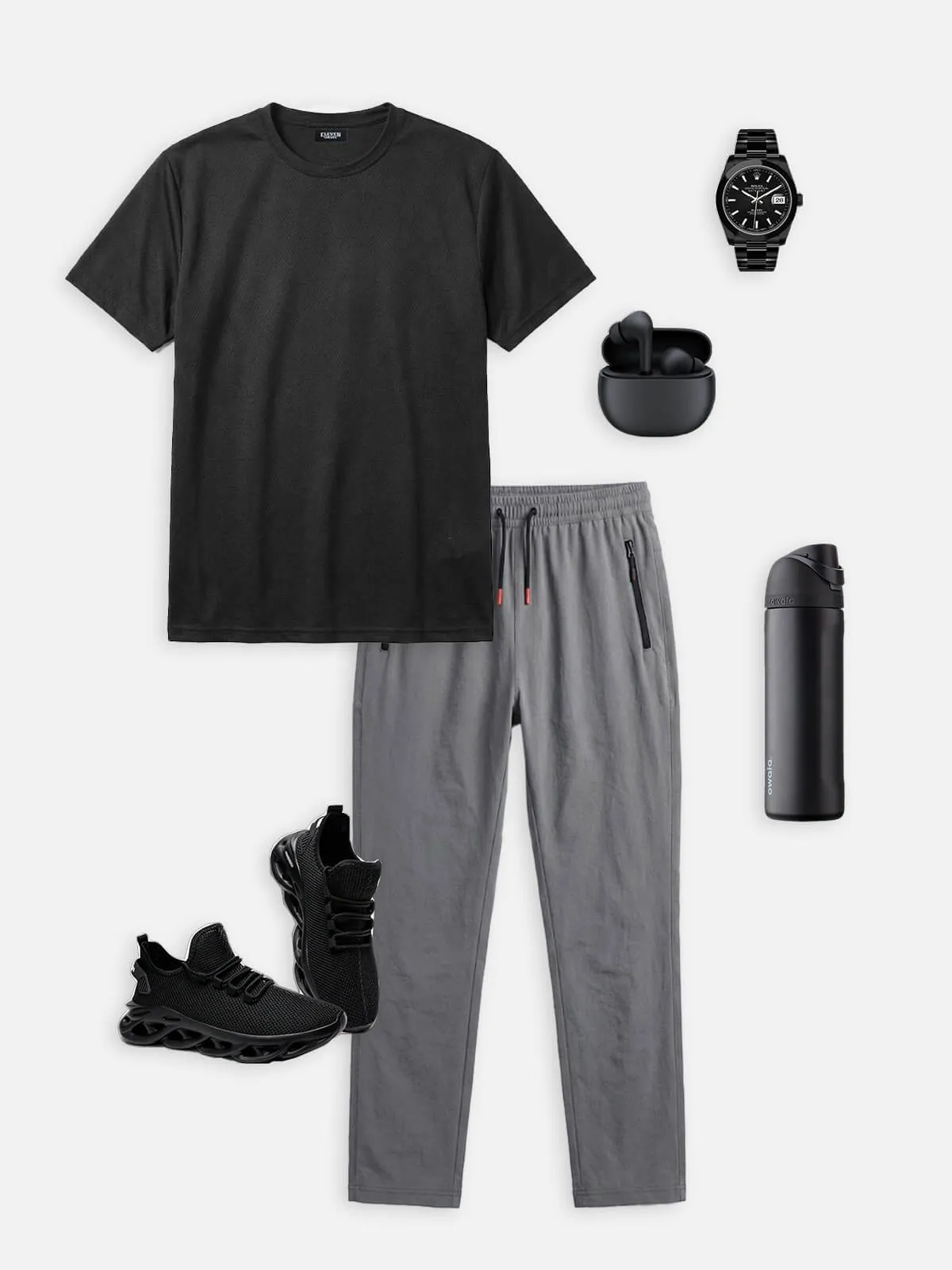 Men's Relaxed Fit Drawstring Jogger Pants sold by Eleven Oasis product image thumbnail 5