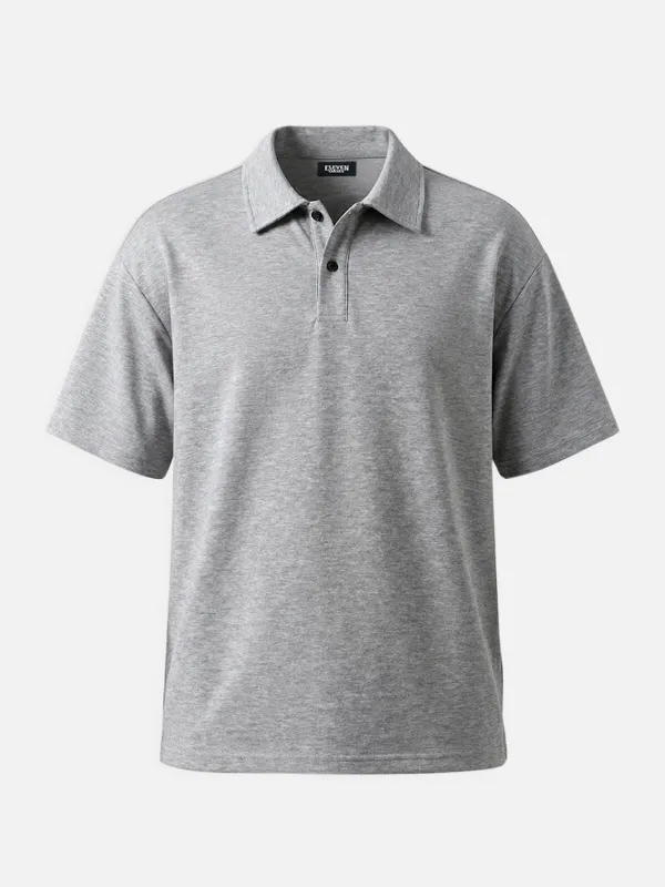 Men's Classic Solid Short Sleeve Polo Shirt made by Eleven Oasis