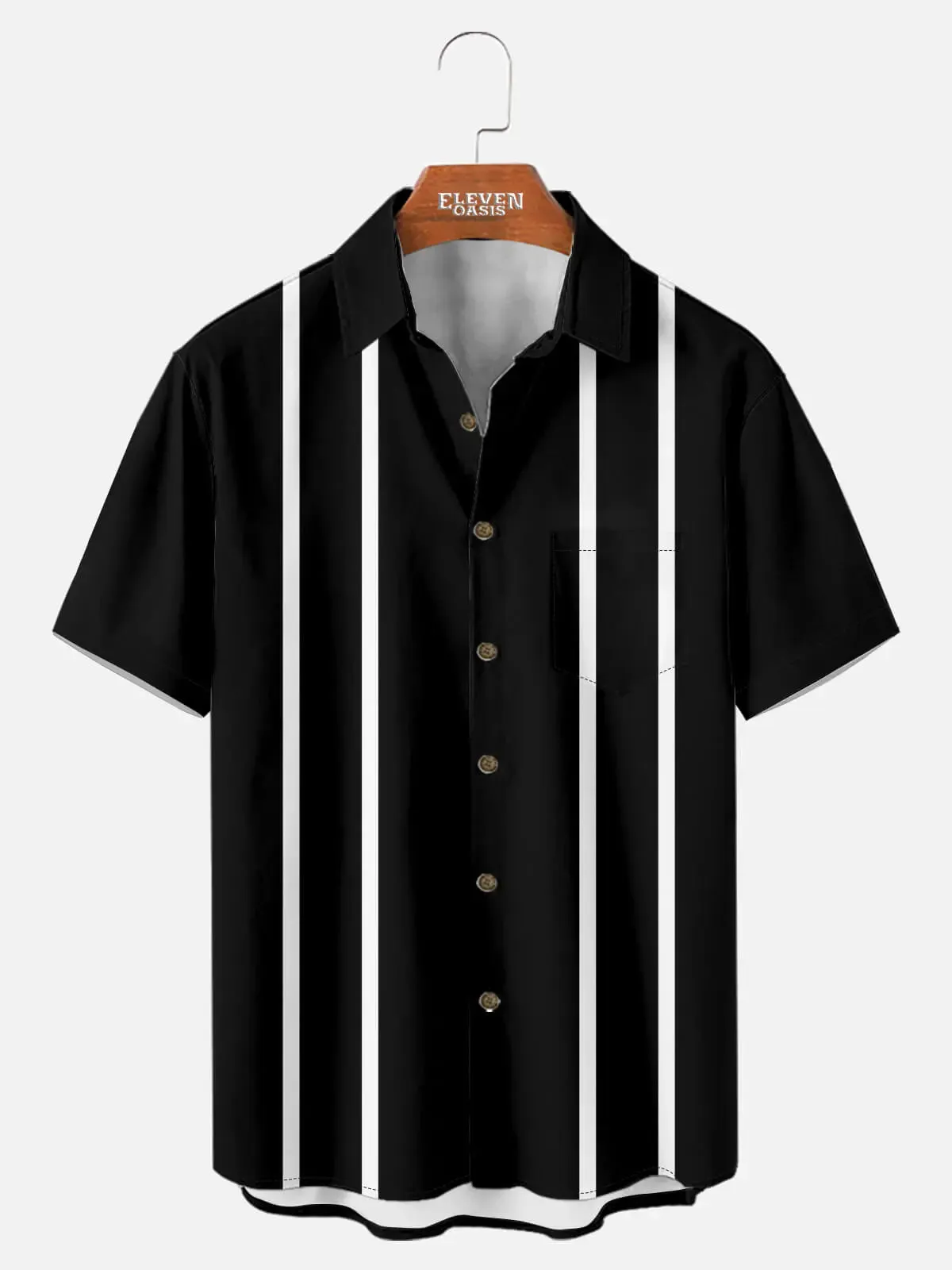 Men's Metro Lane Bowling Short Sleeve Shirt sold by Eleven Oasis