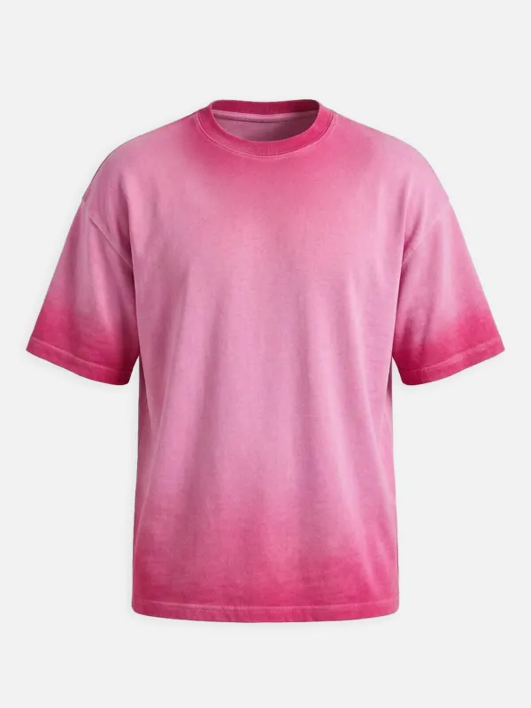 Men's Washed Gradient Crew Neck T-Shirt made by Eleven Oasis