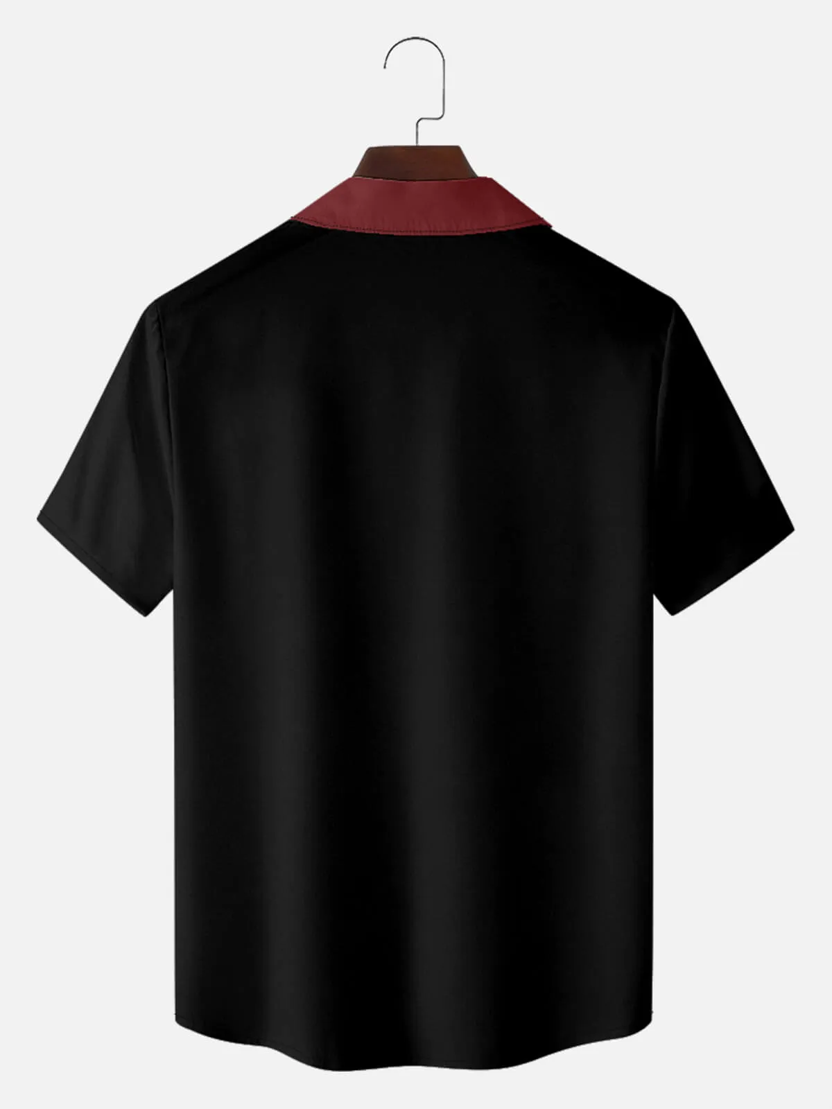 Tall Men's Retro Bold Colorblock Panel Short Sleeve Shirt sold by Eleven Oasis product image thumbnail 4