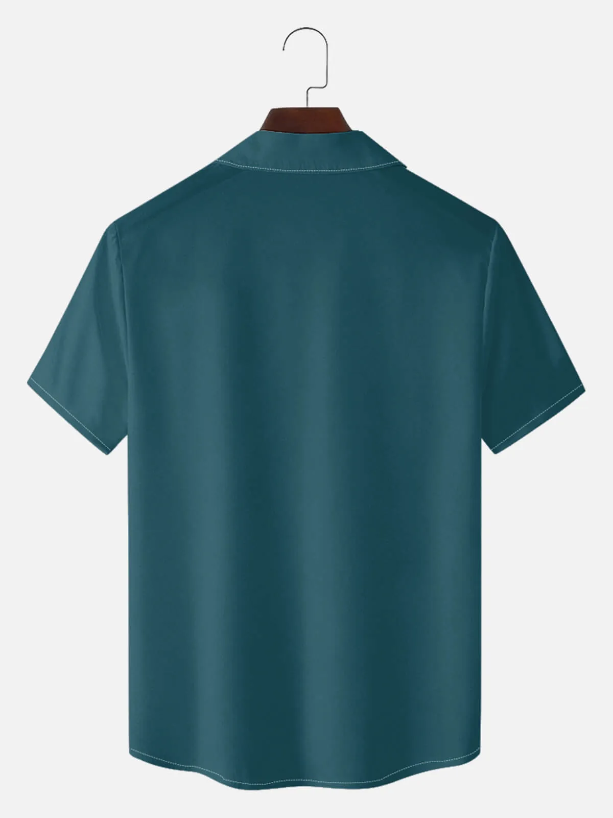 Tall Men's Retro Multi Stripe Panel Short Sleeve Shirt sold by Eleven Oasis product image thumbnail 5
