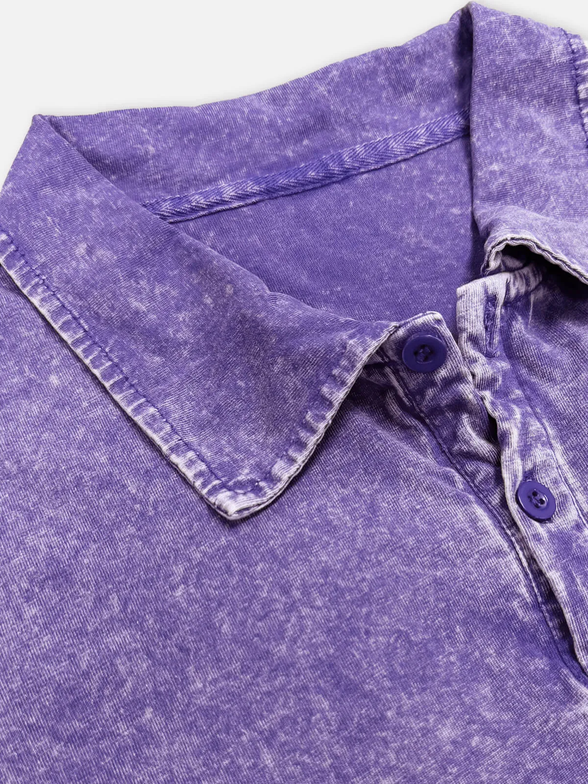 Men's Washed Vintage Polo Shirt sold by Eleven Oasis product image thumbnail 4