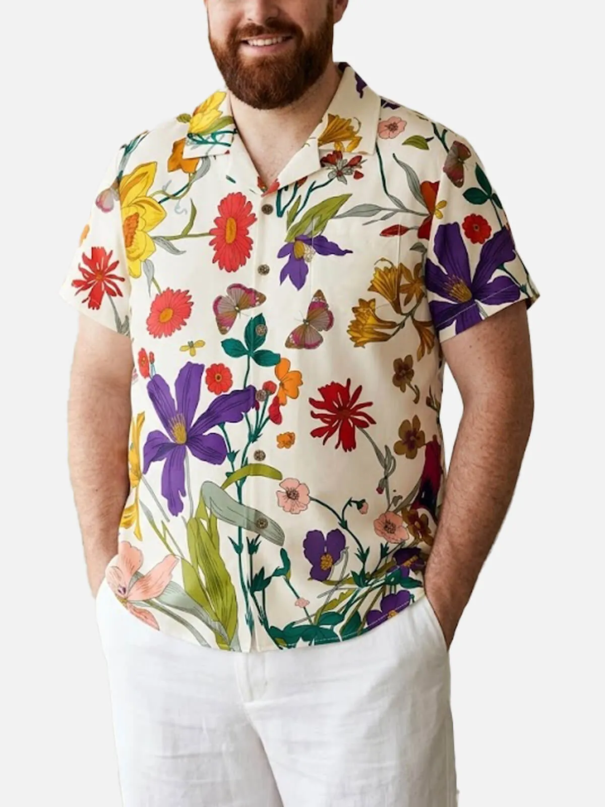 Tall Men's Botanical Garden Short Sleeve Shirt sold by Eleven Oasis product image thumbnail 2