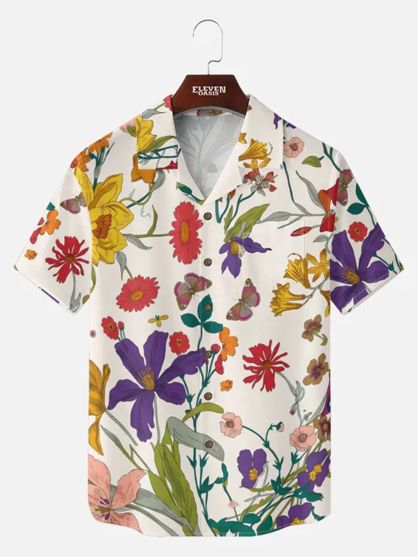 Tall Men's Botanical Garden Short Sleeve Shirt made by Eleven Oasis