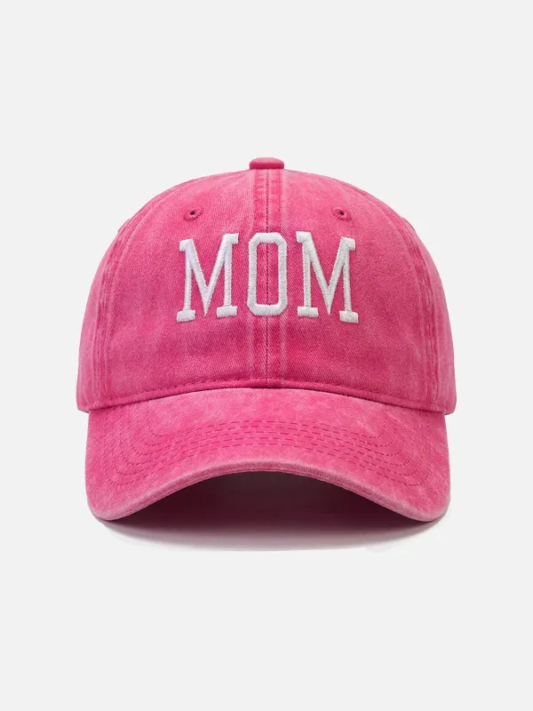 Mom Washed Cotton Baseball Cap made by Eleven Oasis