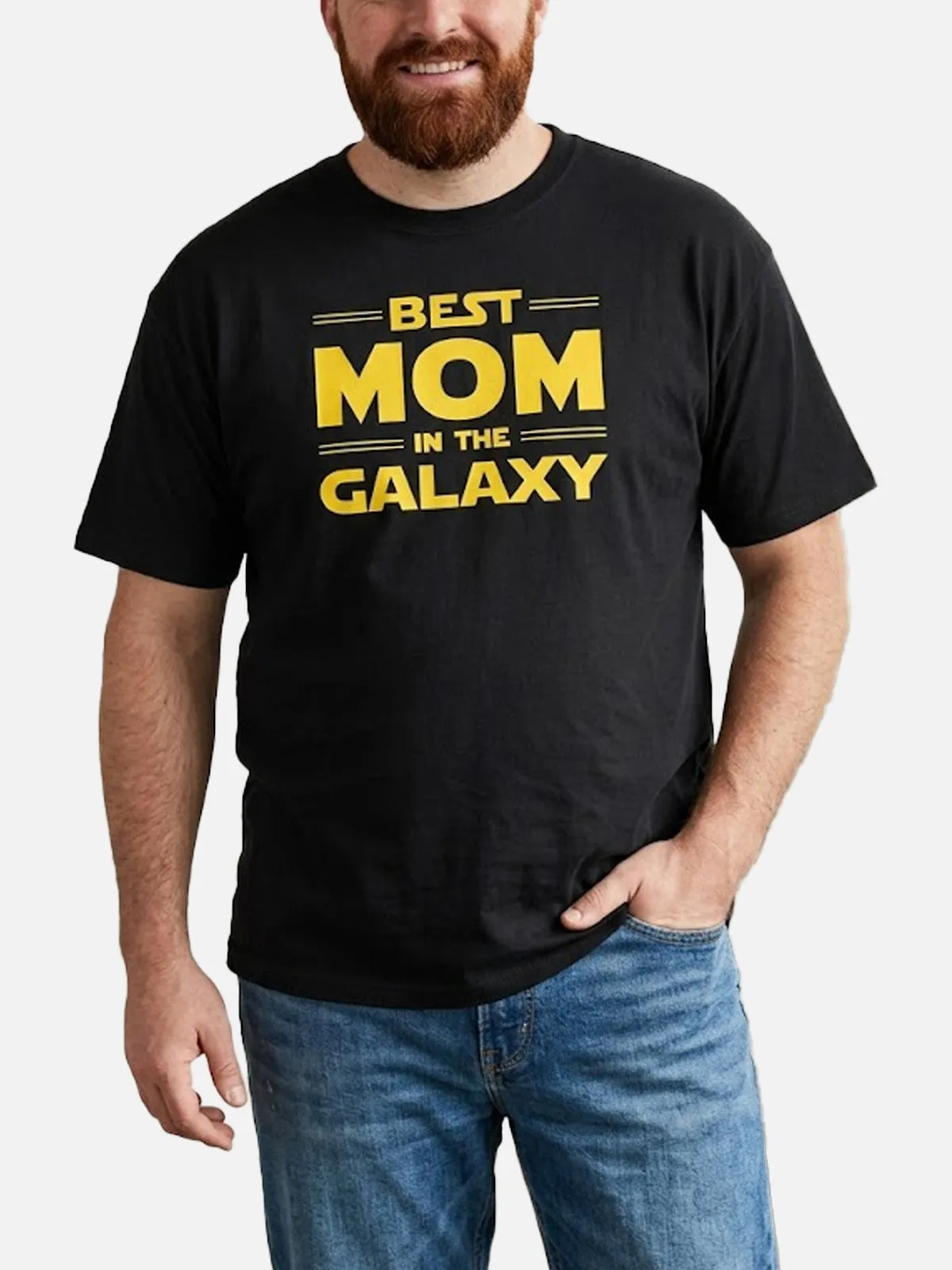 Custom Best Mom in the Galaxy Cotton Short Sleeve T-Shirt sold by Eleven Oasis product image thumbnail 3