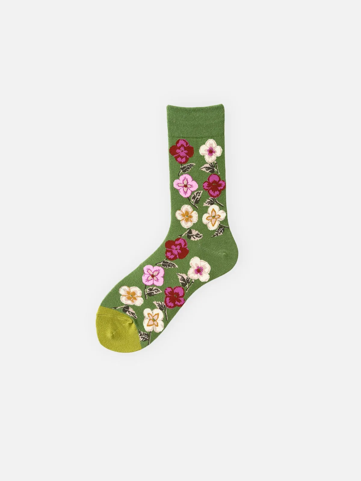 Men's Floral Pattern Crew Socks sold by Eleven Oasis product image thumbnail 4