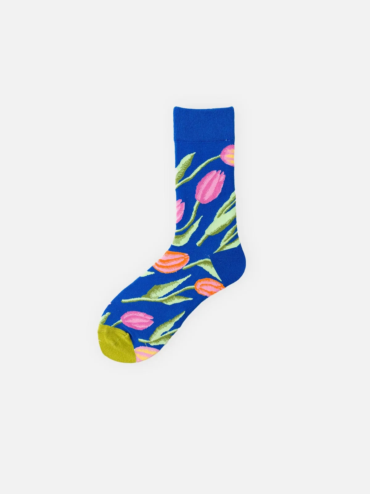 Men's Floral Pattern Crew Socks sold by Eleven Oasis product image thumbnail 5