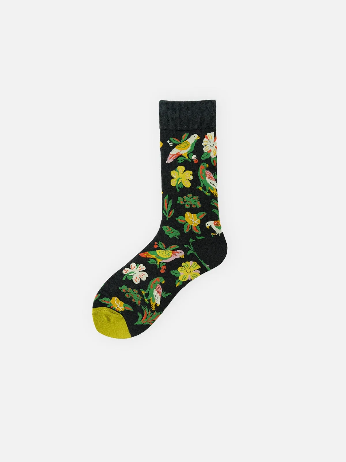 Men's Floral Pattern Crew Socks sold by Eleven Oasis product image thumbnail 2