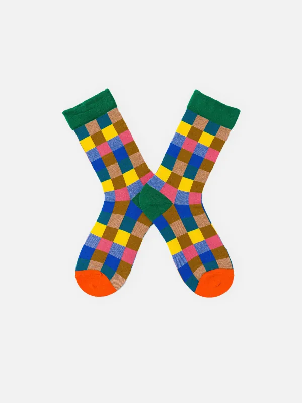 Men's Patterned Crew Socks made by Eleven Oasis