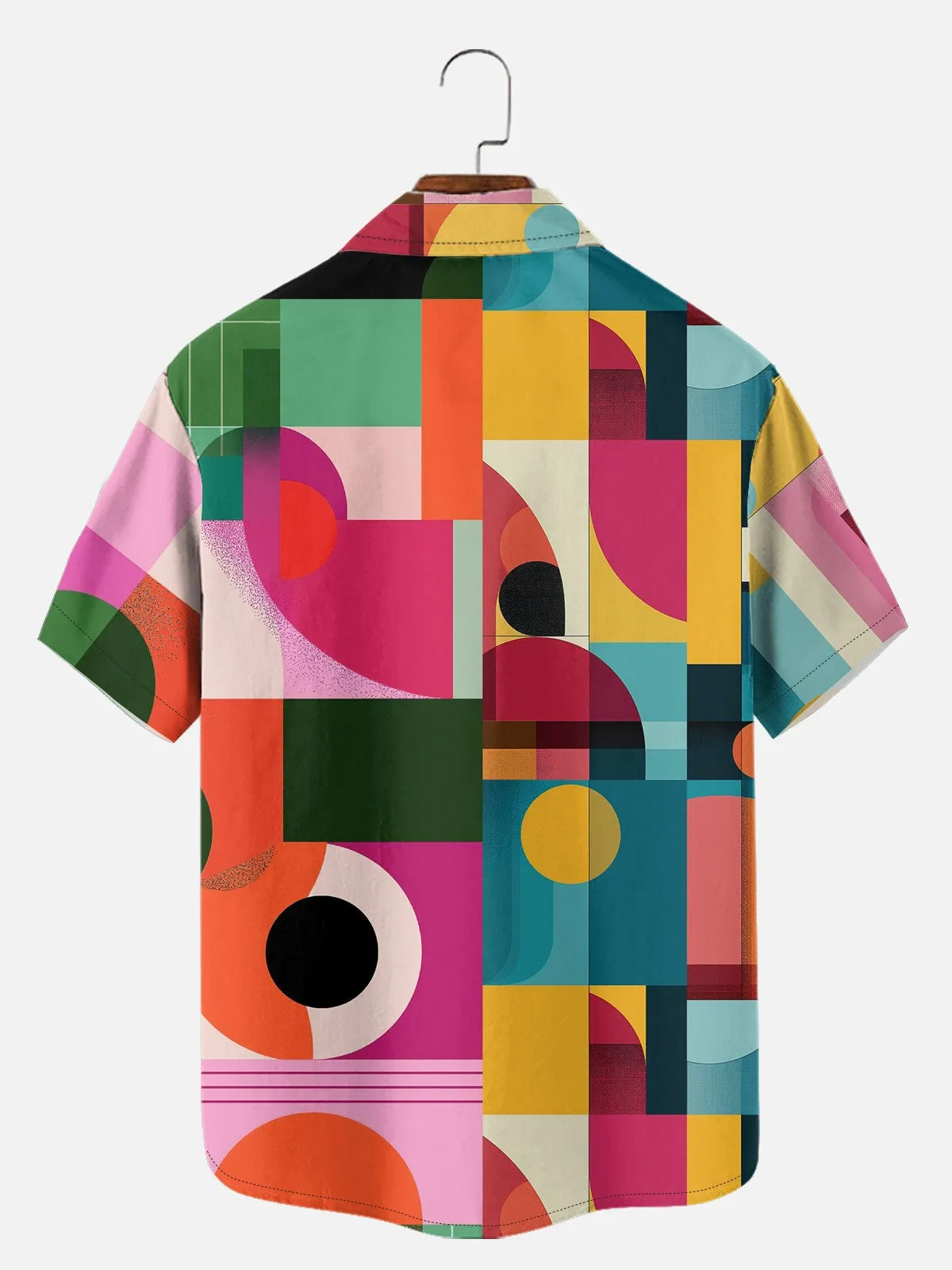 Men's Mid-Century Geometric Short Sleeve Shirt sold by Eleven Oasis product image thumbnail 3