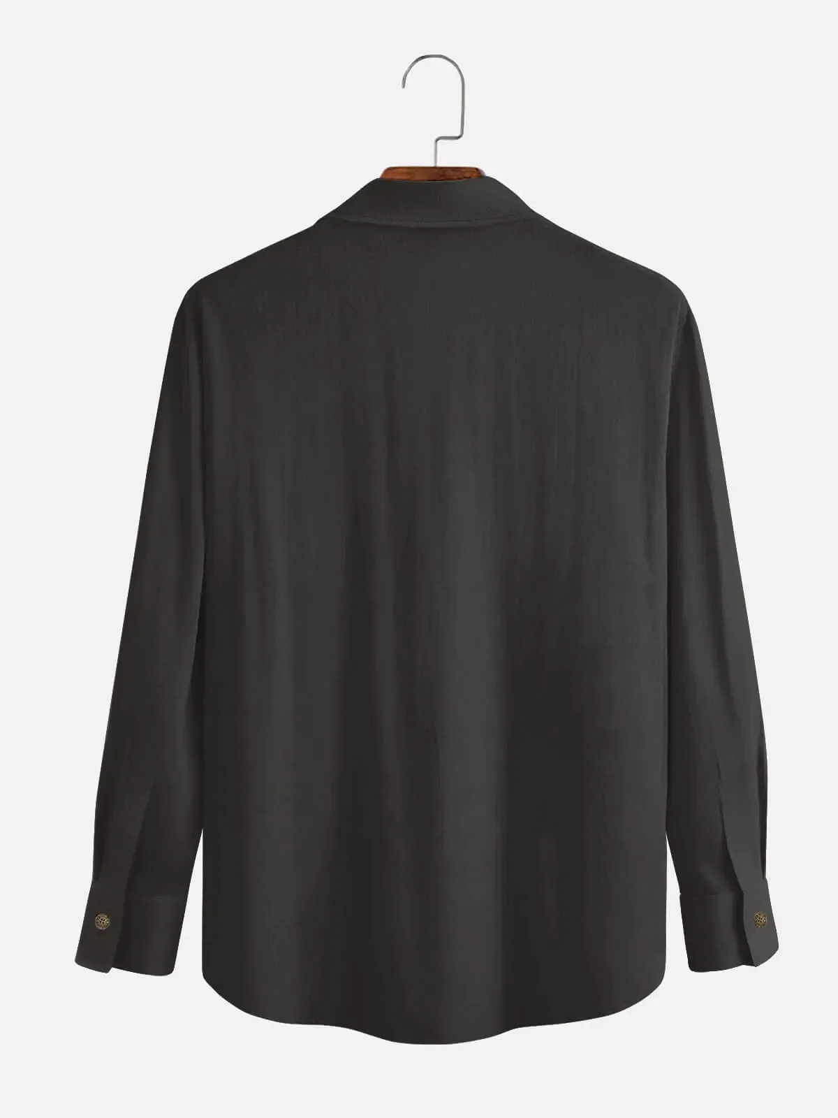 Tall Men's Classic Striped Bowling Style Long Sleeve Shirt sold by Eleven Oasis product image thumbnail 2