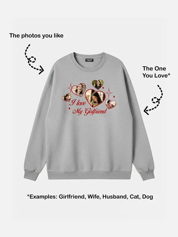 Custom Love Photo Sweatshirt made by Eleven Oasis