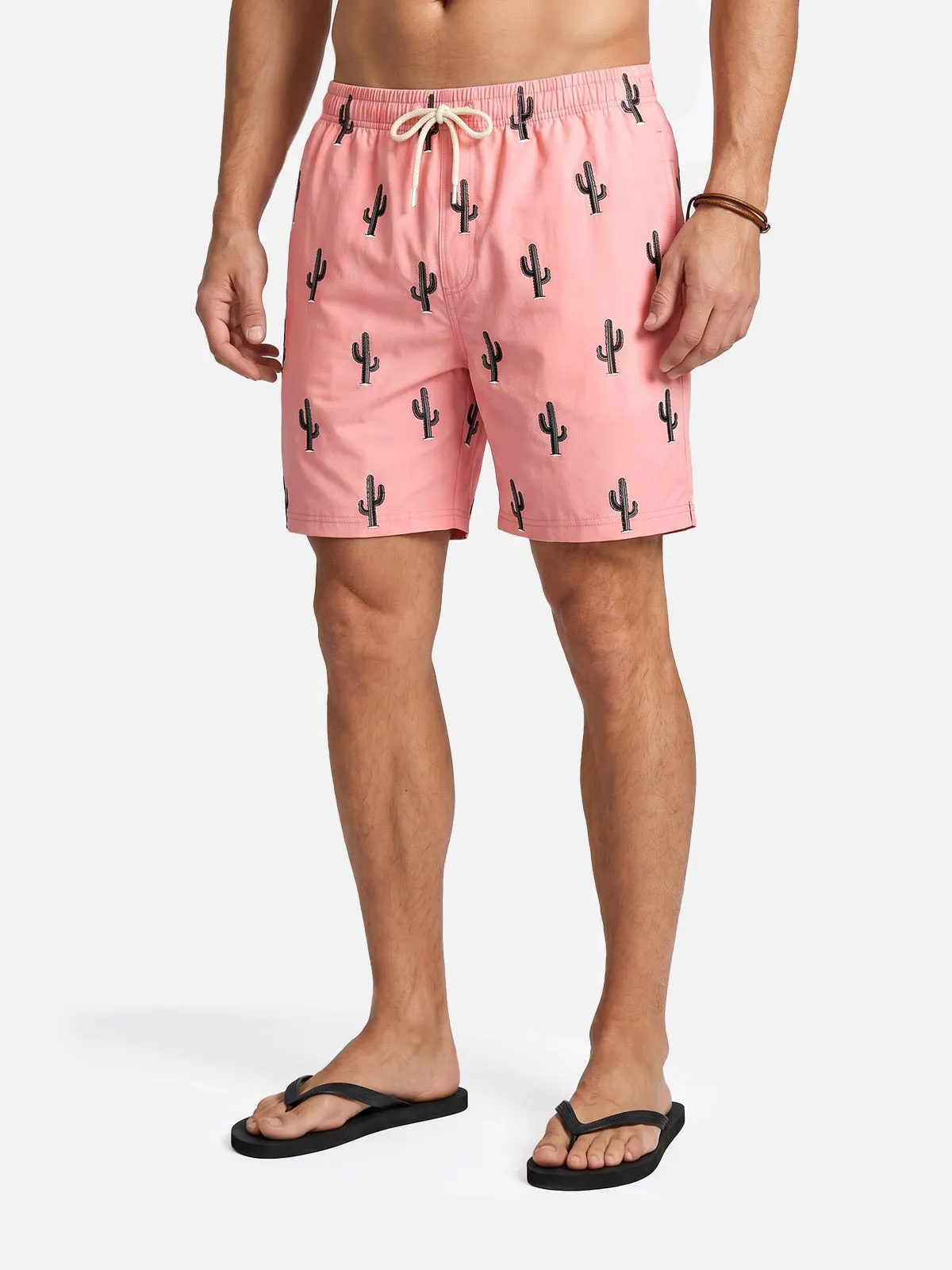 Men's Relaxed Fit Print Swim Trunks sold by Eleven Oasis product image thumbnail 2