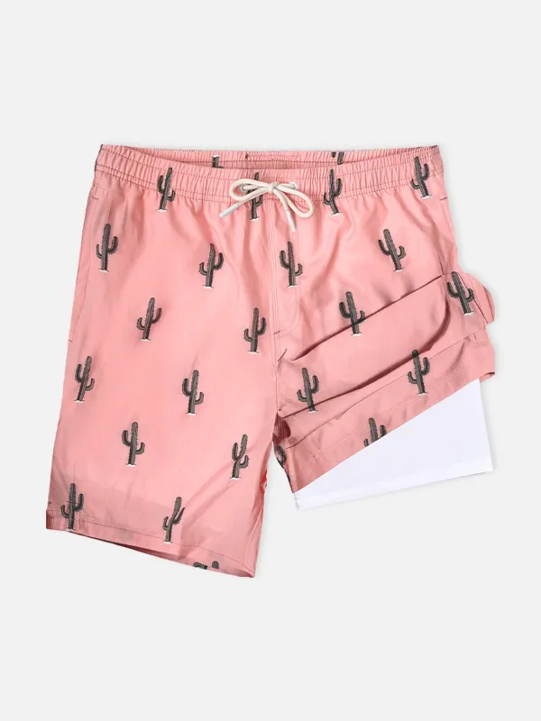 Men's Relaxed Fit Print Swim Trunks made by Eleven Oasis