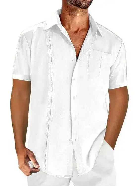 Men's Hawaiian Beach Pocket Short Sleeve Shirt sold by Eleven Oasis product image thumbnail 3