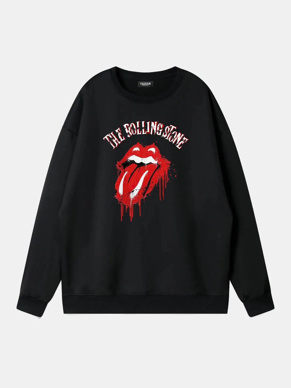Rolling Stones Dripping Tongue Logo Sweatshirt sold by Eleven Oasis product image thumbnail 4