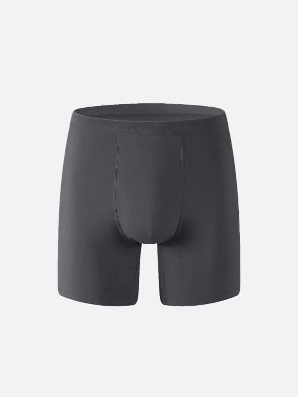 Men's Long-Leg Cotton Stretch Boxer Briefs made by Eleven Oasis