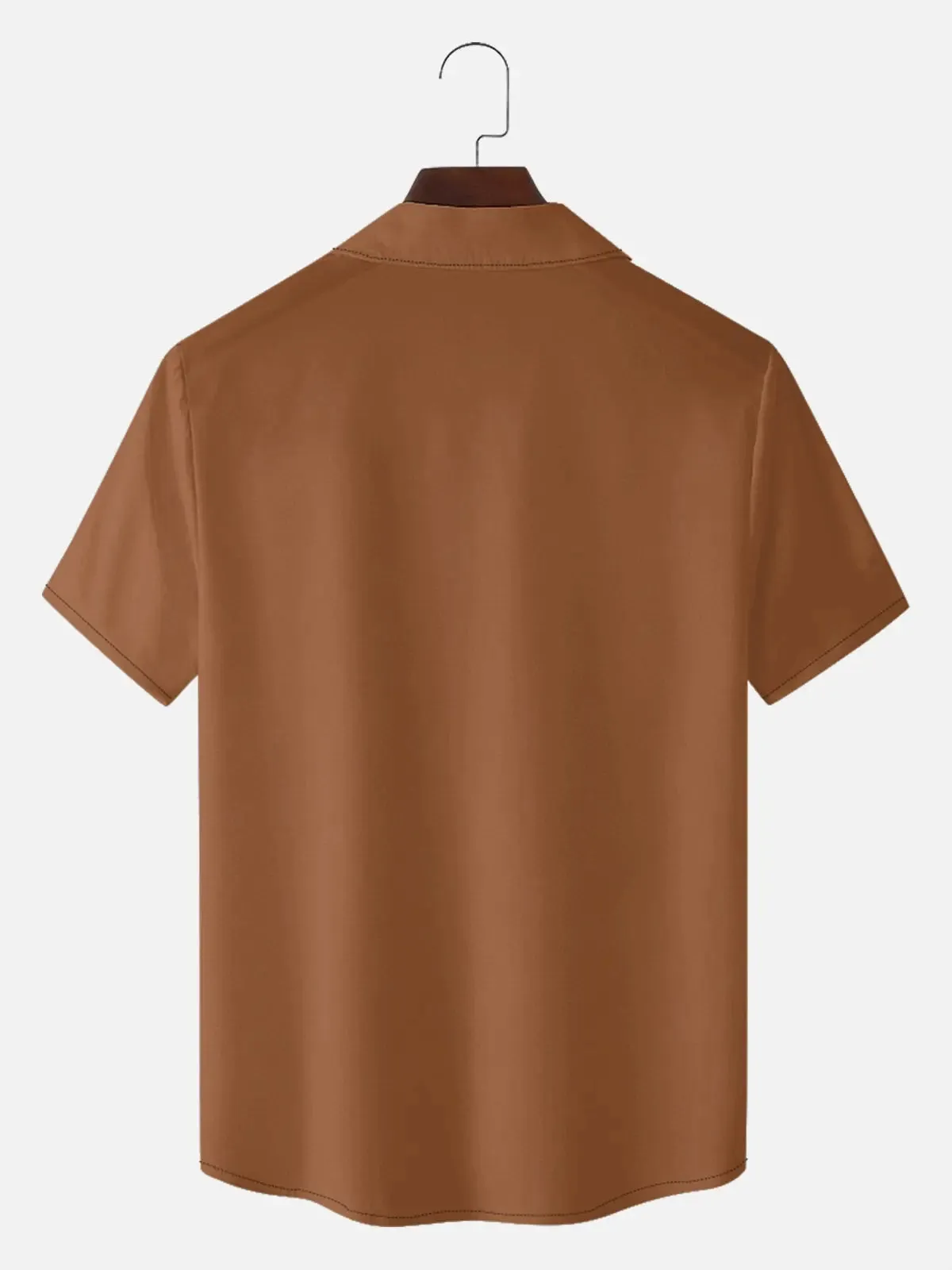 Men's Cowhide Panel Bowling Short Sleeve Shirt sold by Eleven Oasis product image thumbnail 4