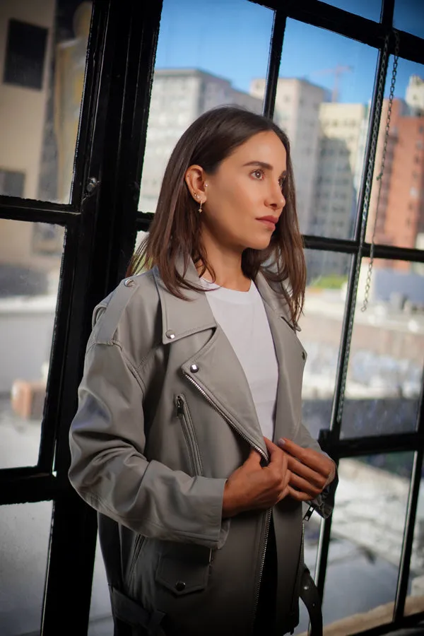 KAREN OVERSIZED BIKER sold by ALL SANTAELLA product image thumbnail 2