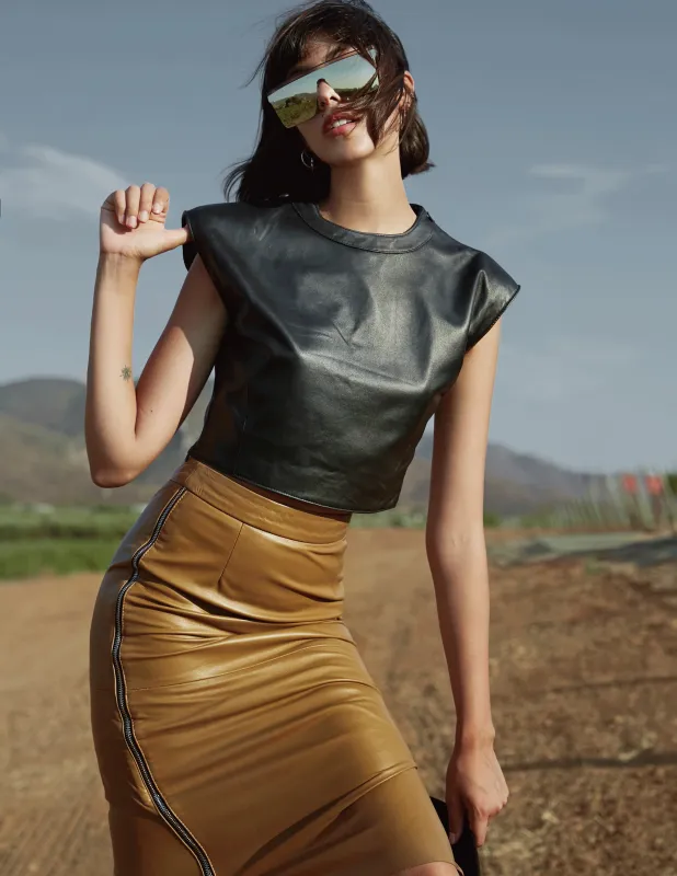 NATALIE CROPPED BLOUSE sold by ALL SANTAELLA