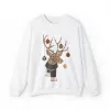 Fancy Christmas Deer Unisex Sweatshirt sold by Always Stylish Mama