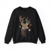 Fancy Christmas Deer Unisex Sweatshirt sold by Always Stylish Mama
