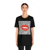 Bite Me Fangs Leopard Unisex Tee sold by Always Stylish Mama