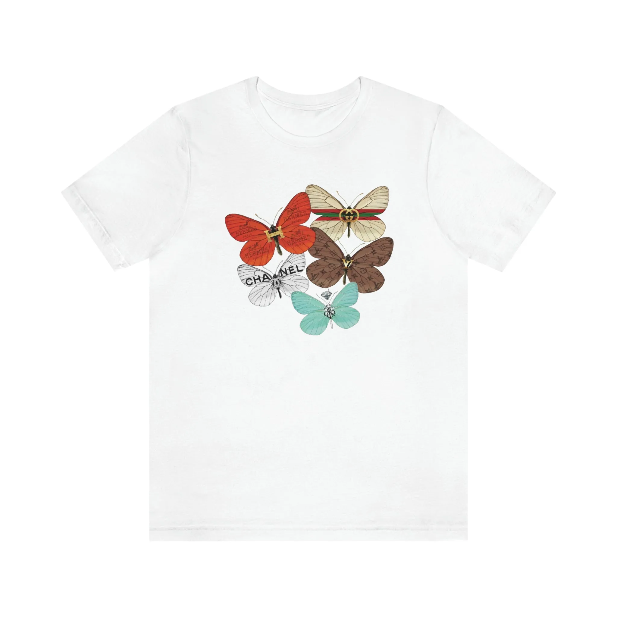 Fashion Butterflies Unisex Tee sold by Always Stylish Mama