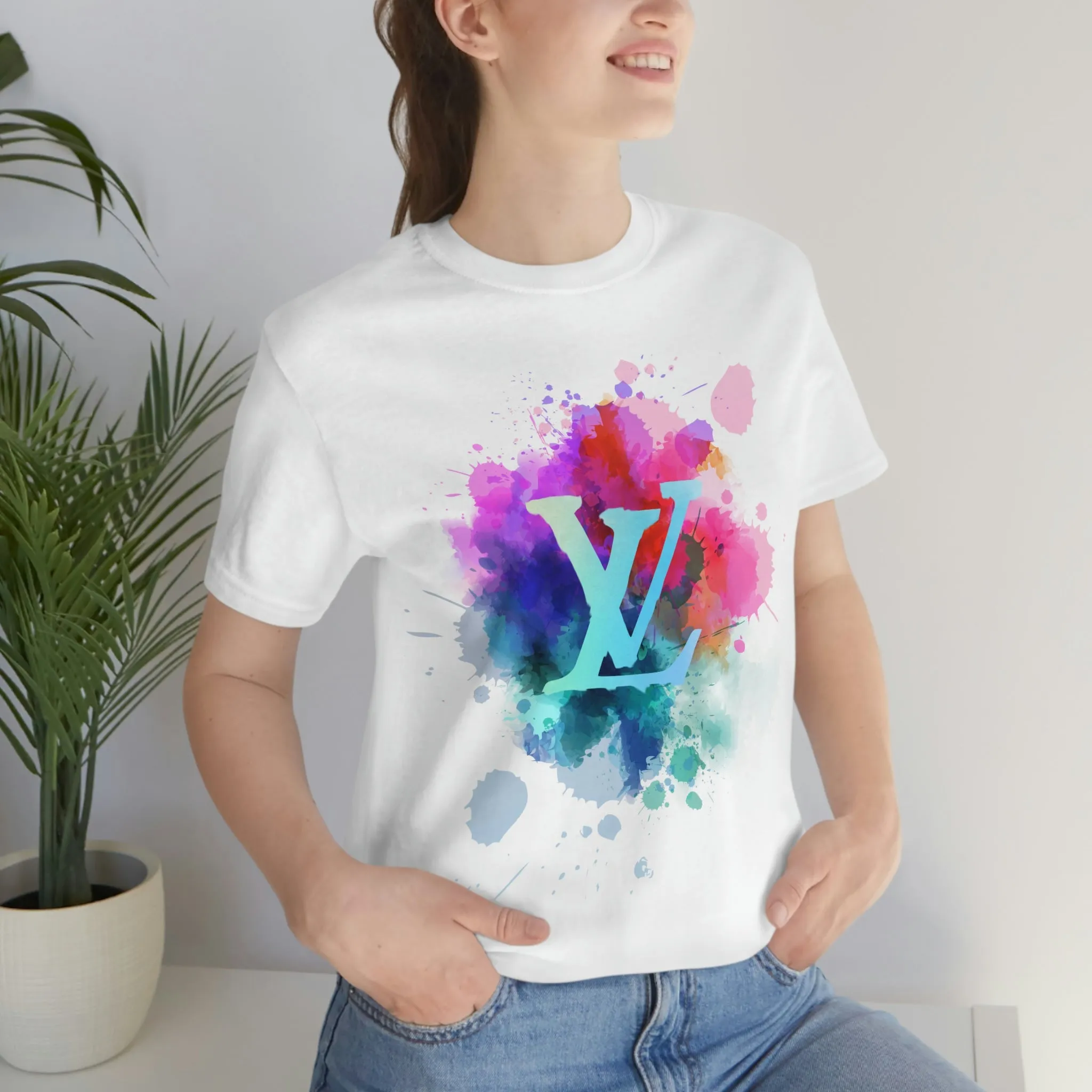 Watercolor Splash Unisex Tee sold by Always Stylish Mama product image thumbnail 5