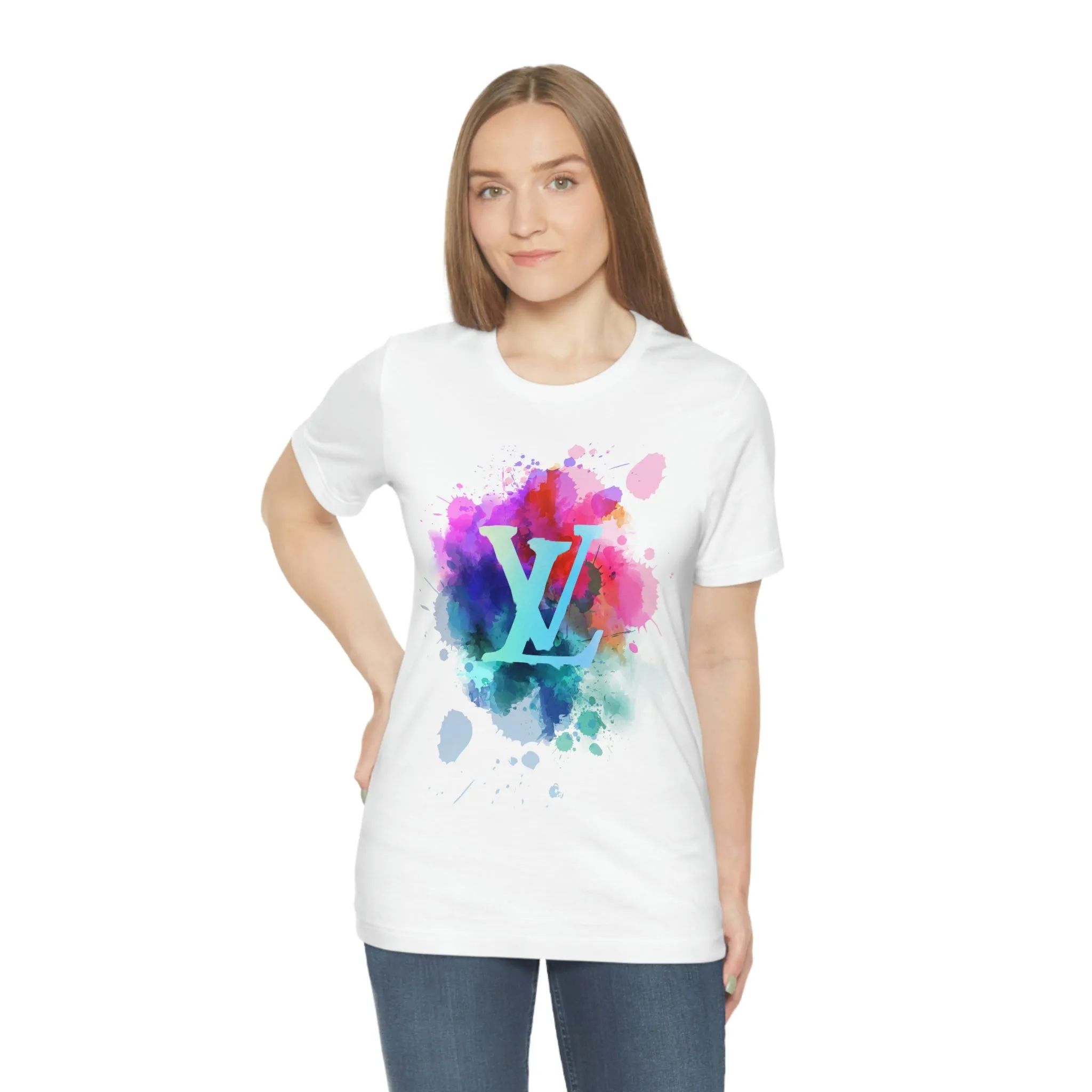 Watercolor Splash Unisex Tee sold by Always Stylish Mama product image thumbnail 4