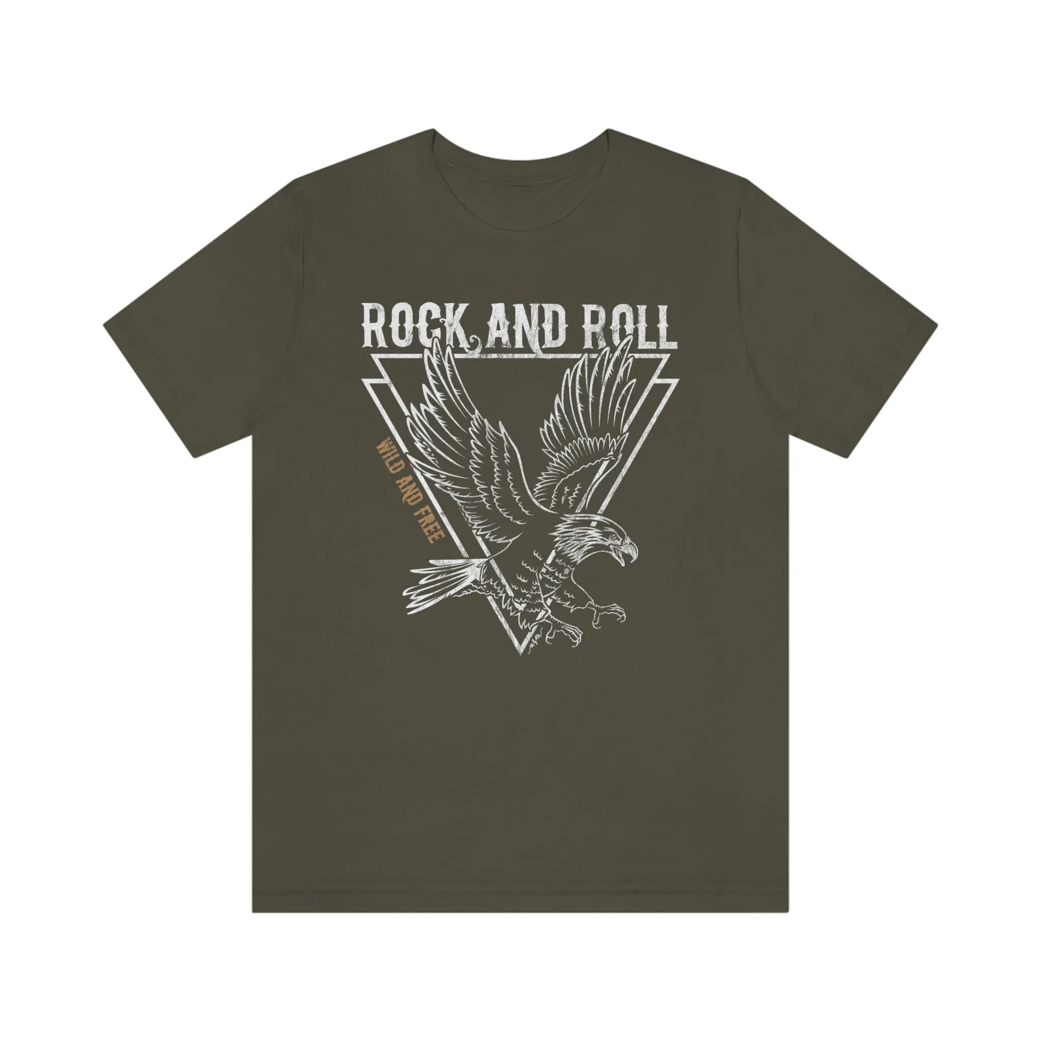 Eagle Wild & Free Rock & Roll Distressed Tee sold by Always Stylish Mama