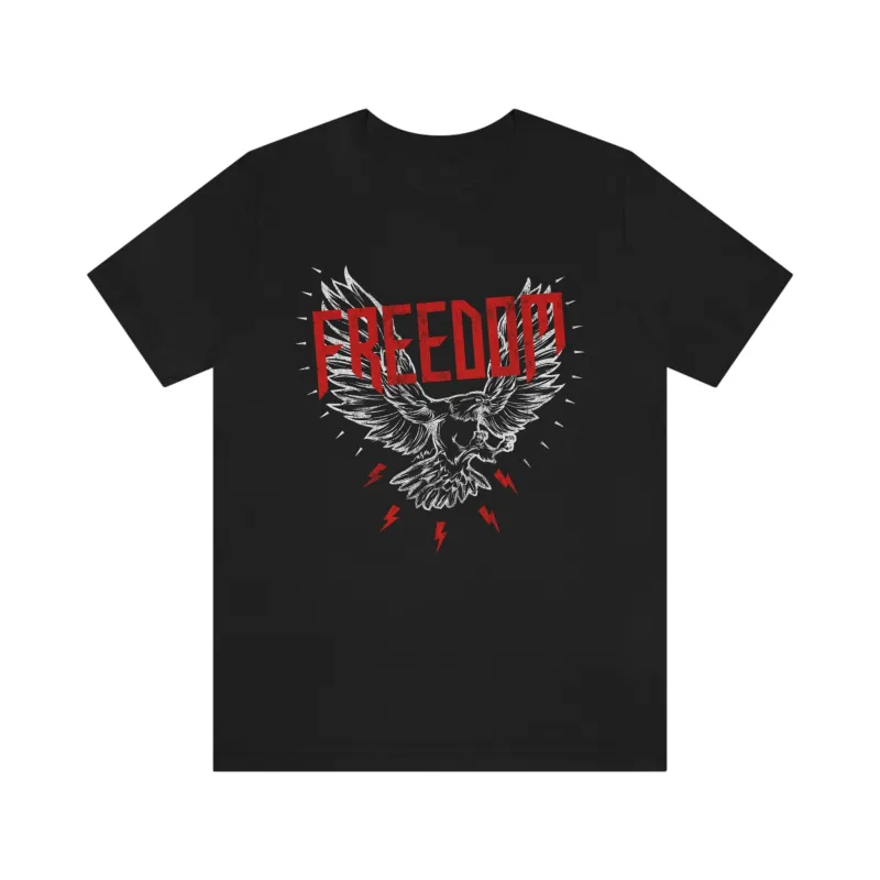 Freedom Eagle Distressed Unisex Tee sold by Always Stylish Mama