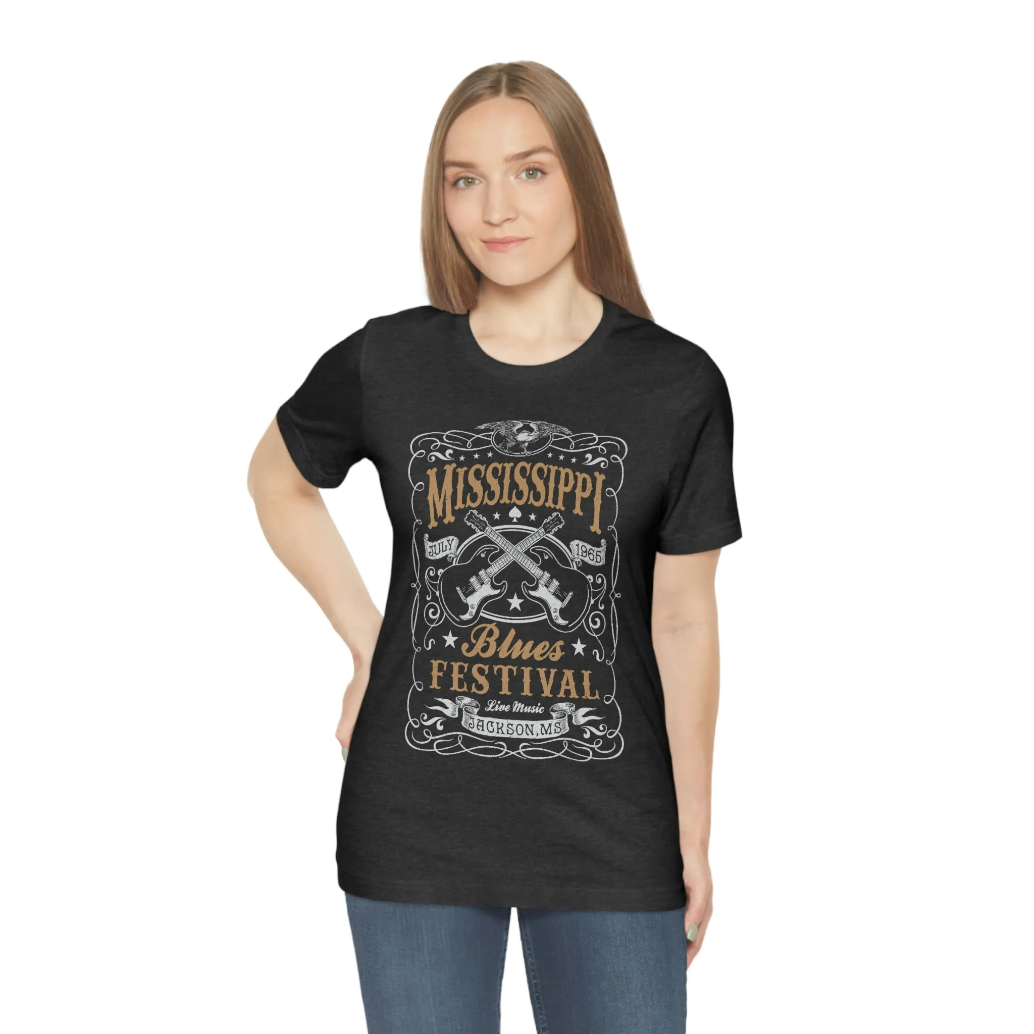 Mississippi Blues Festival Unisex Tee sold by Always Stylish Mama product image thumbnail 4