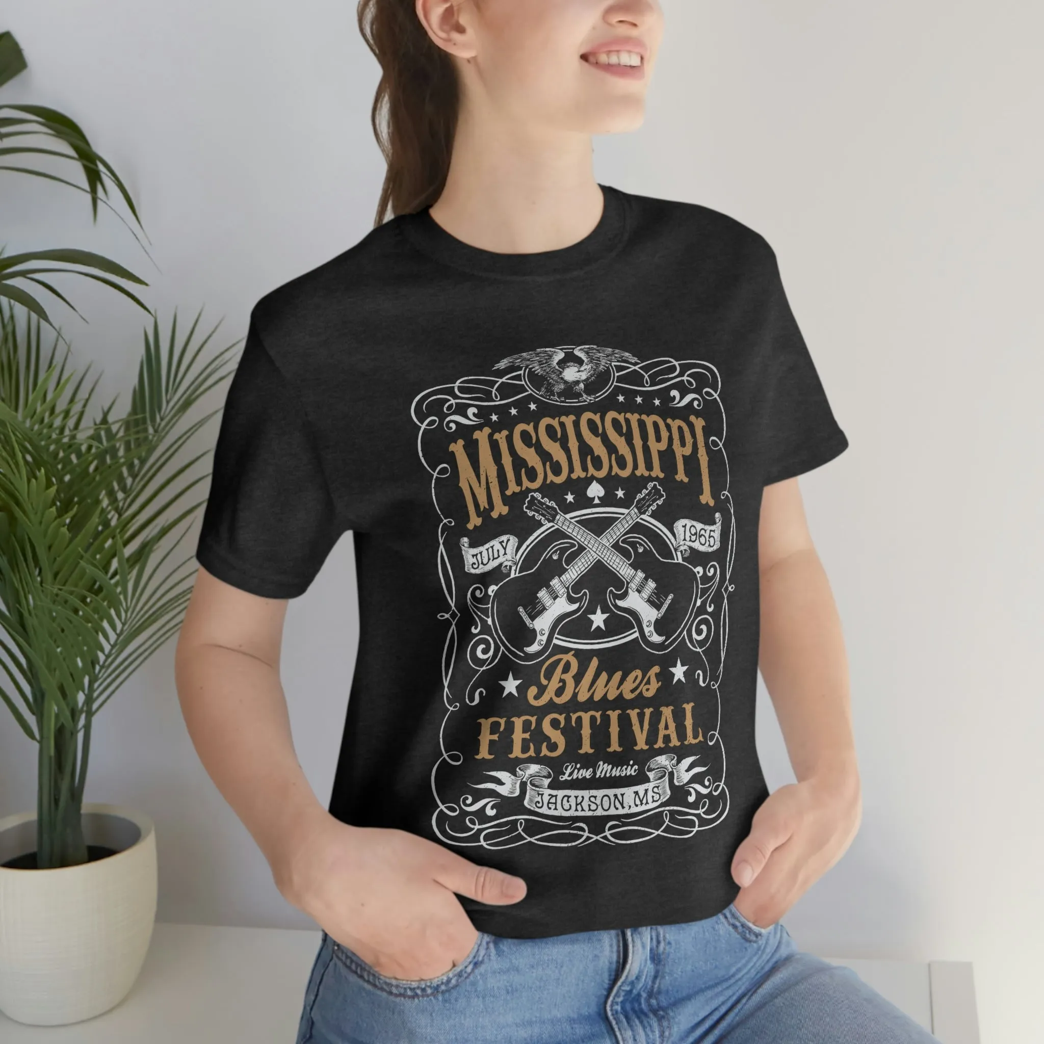 Mississippi Blues Festival Unisex Tee sold by Always Stylish Mama product image thumbnail 5