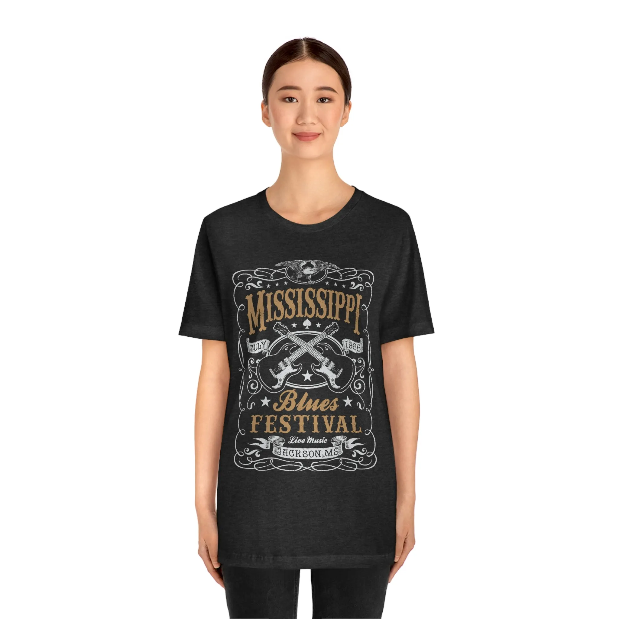 Mississippi Blues Festival Unisex Tee sold by Always Stylish Mama product image thumbnail 3