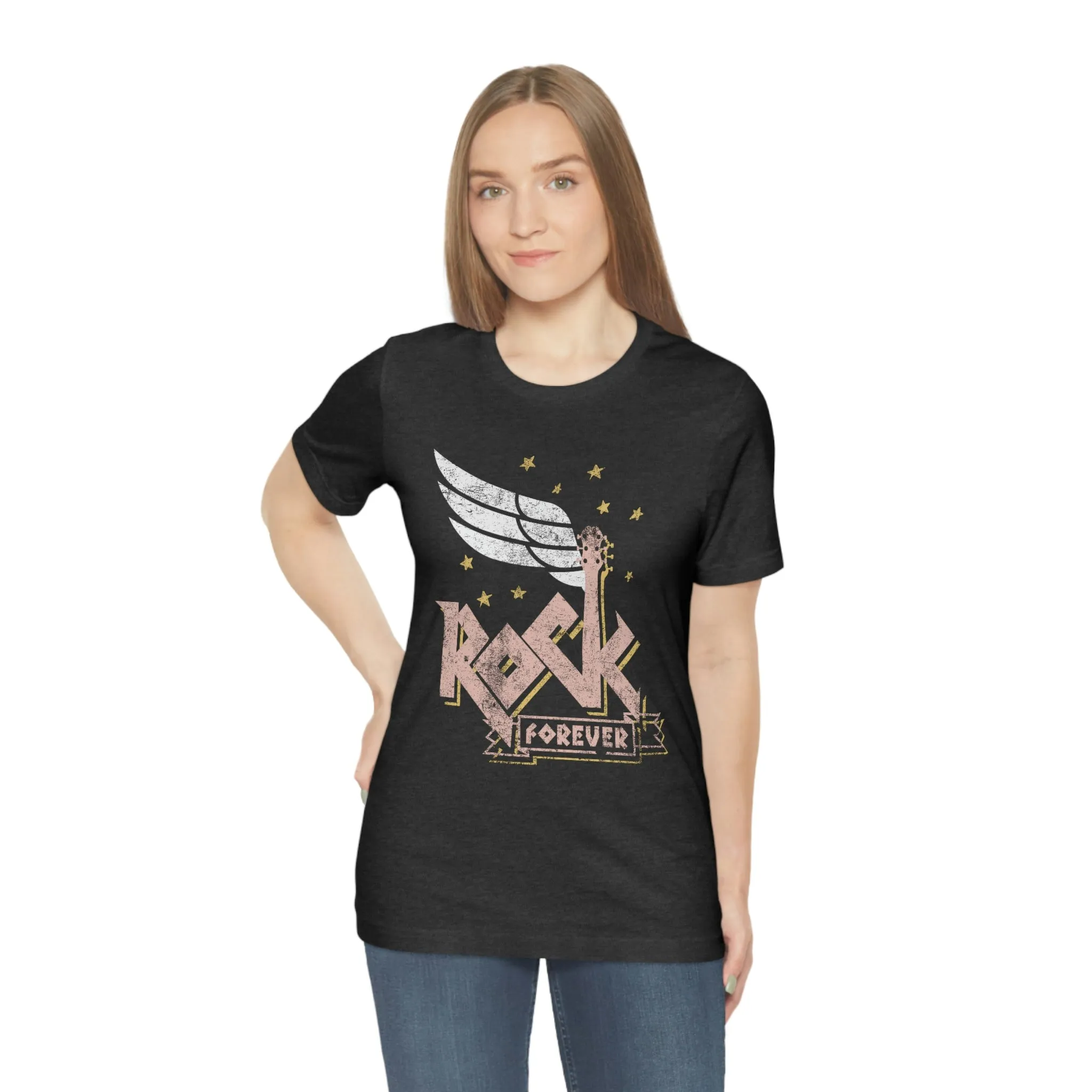 Rock Forever Unisex Tee sold by Always Stylish Mama product image thumbnail 4