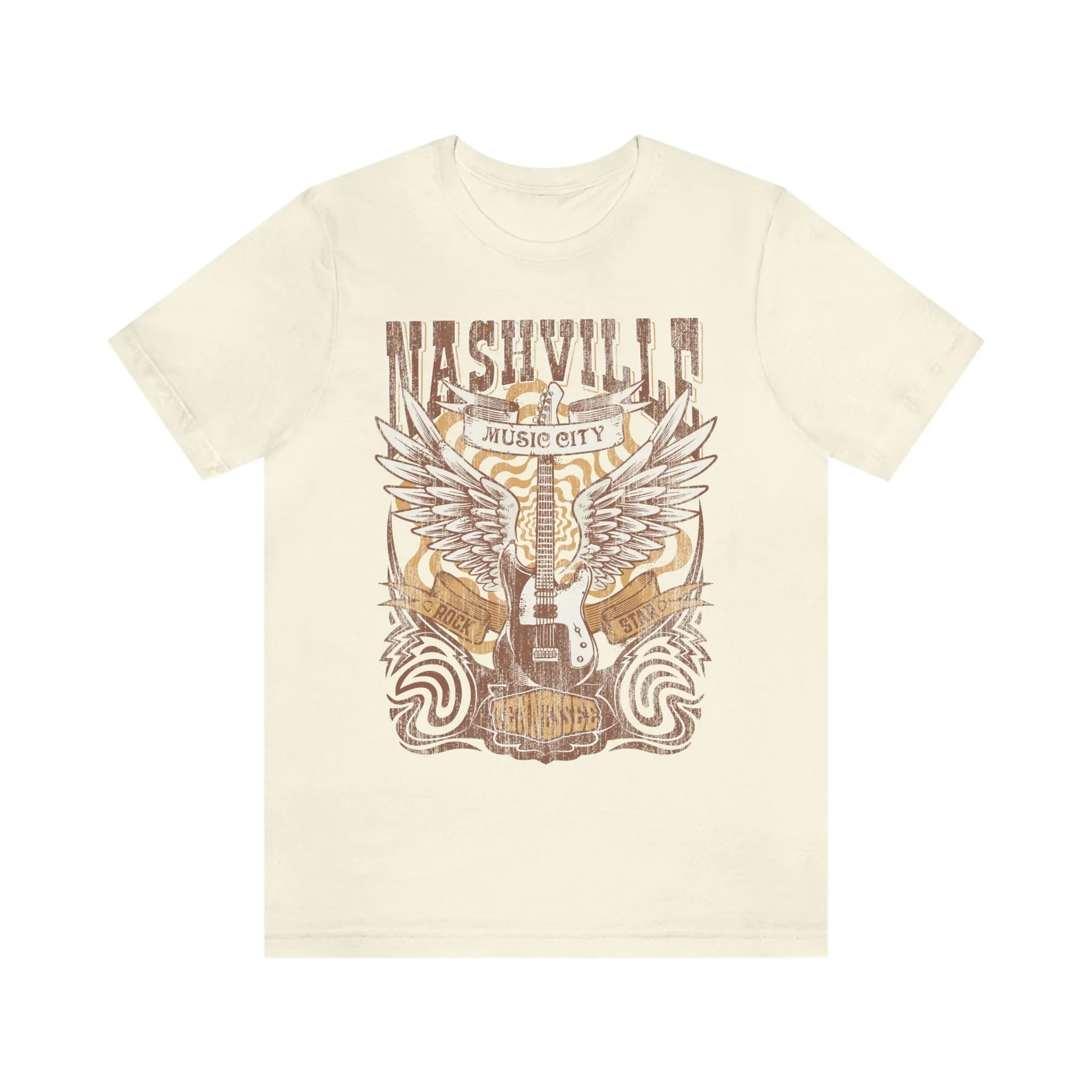 Nashville Music City Grunge Unisex Tee sold by Always Stylish Mama