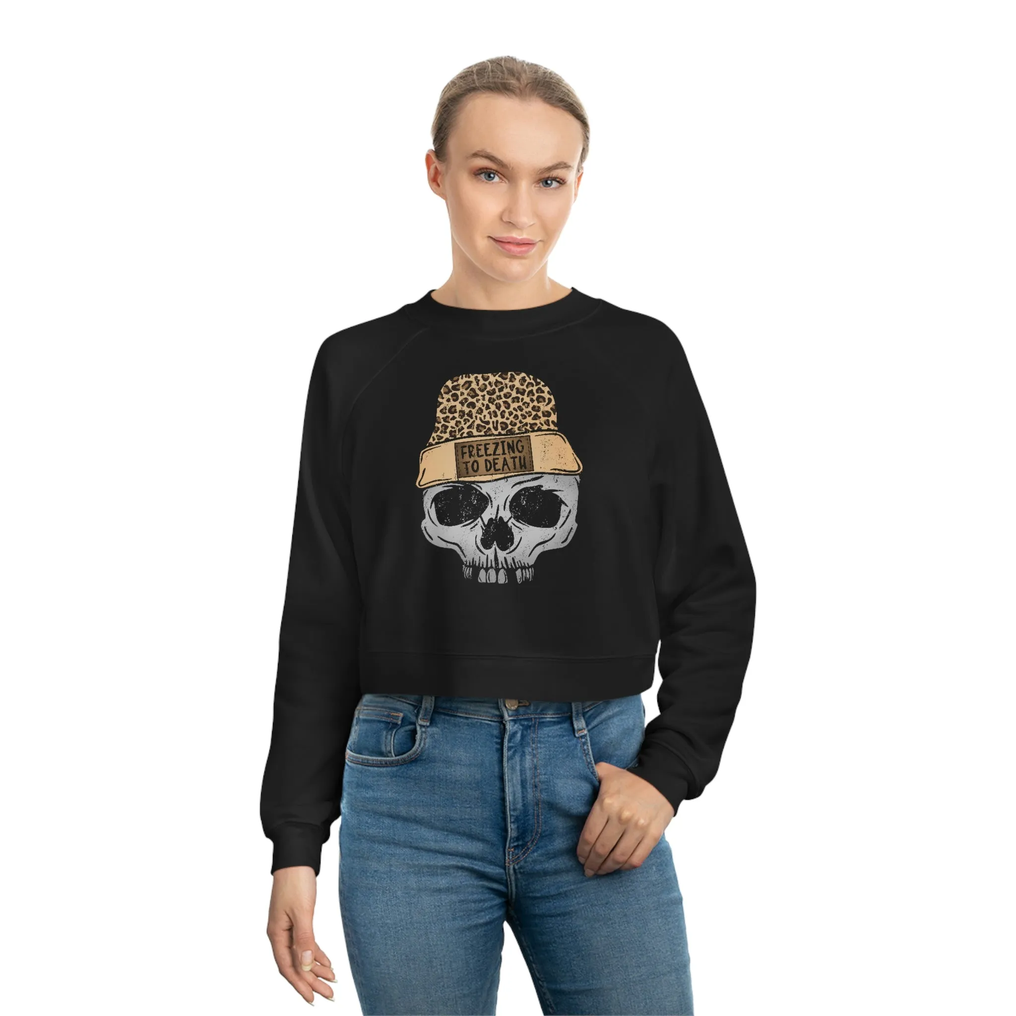 Freezing To Death Cropped Sweatshirt sold by Always Stylish Mama product image thumbnail 5