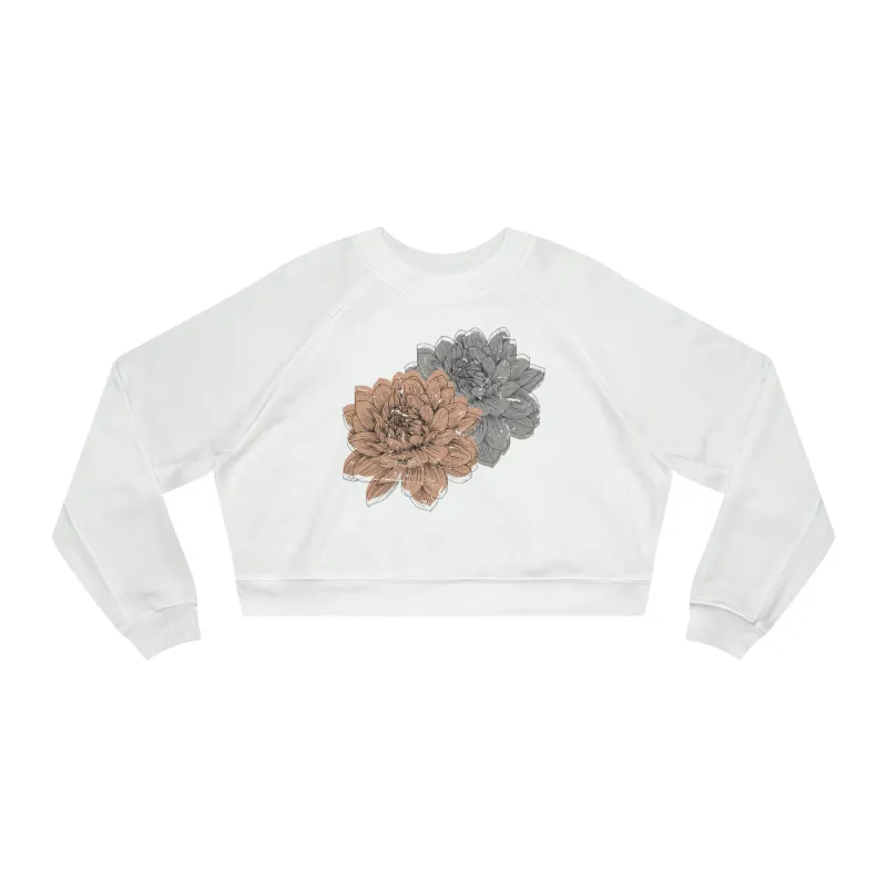 Grunge Flowers Cropped Sweatshirt sold by Always Stylish Mama