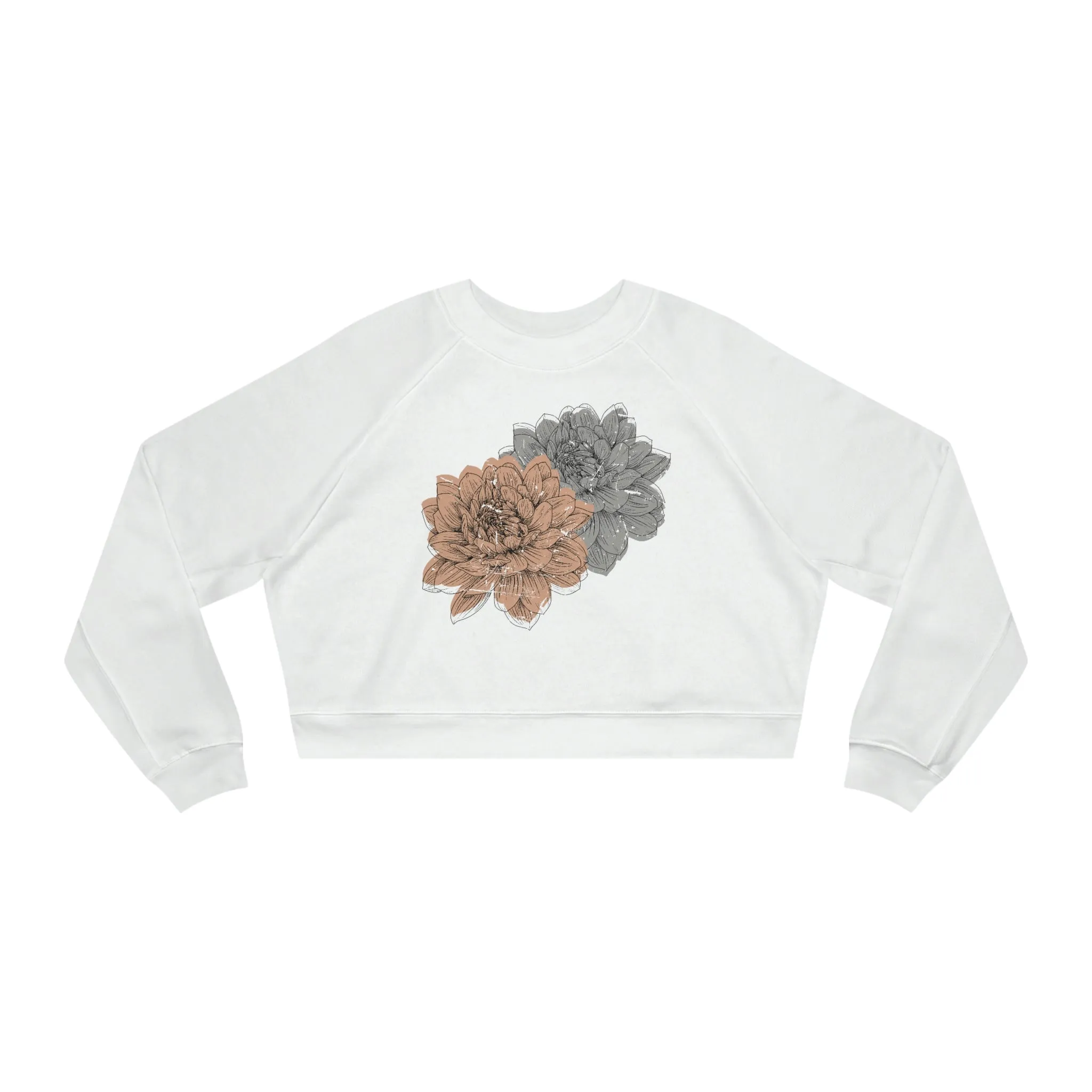 Grunge Flowers Cropped Sweatshirt sold by Always Stylish Mama