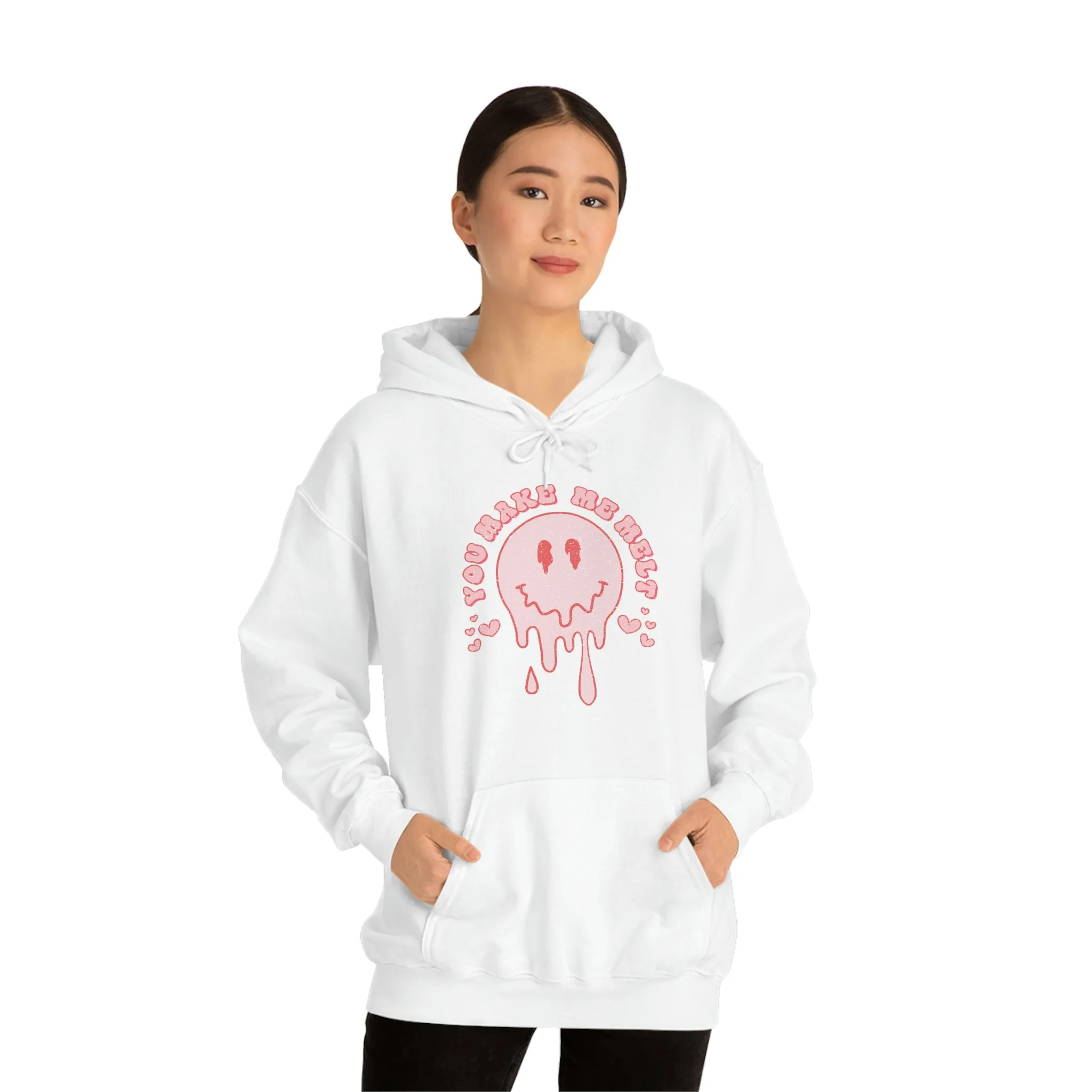 You Make Me Melt Smiley Face Unisex Hoodie sold by Always Stylish Mama product image thumbnail 2