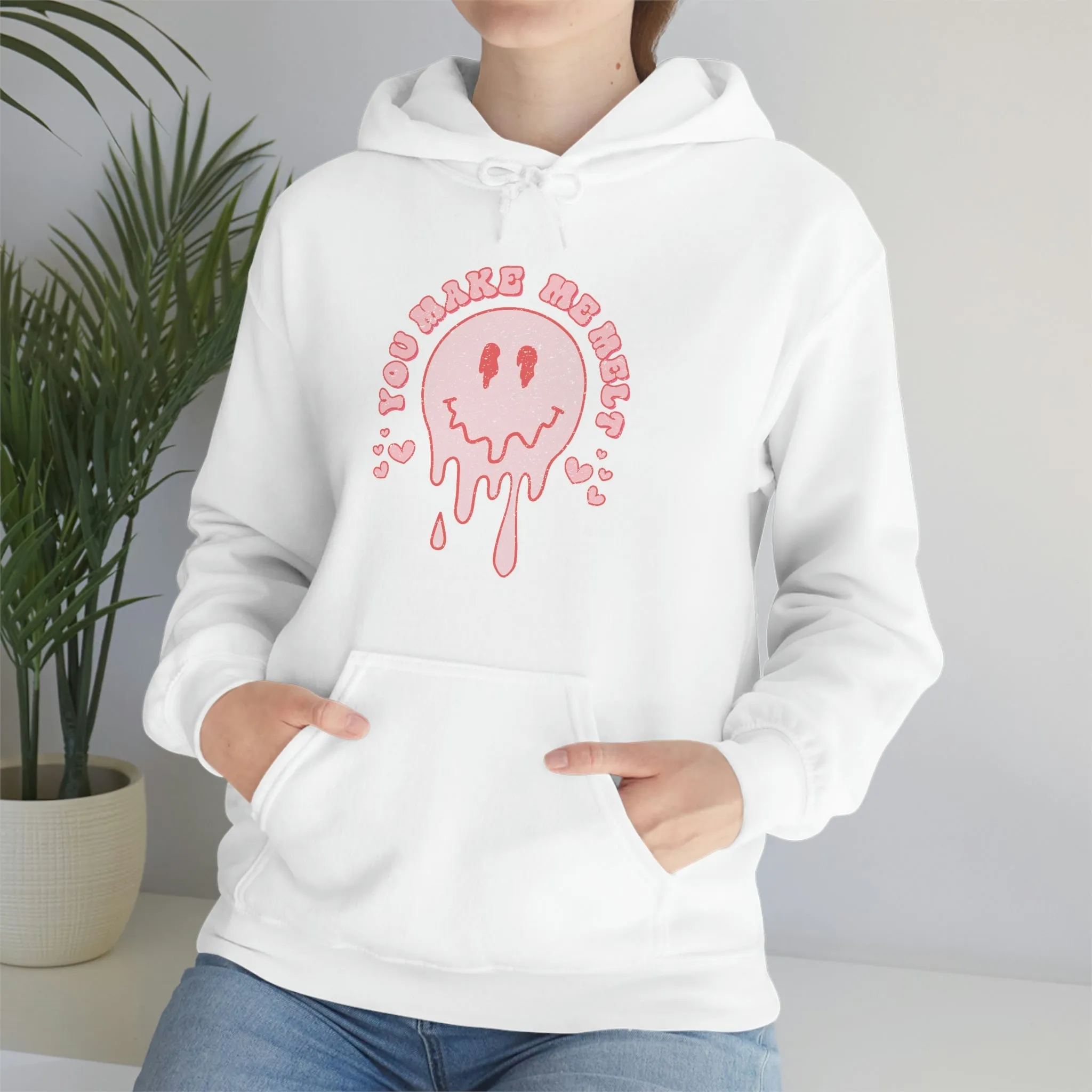 You Make Me Melt Smiley Face Unisex Hoodie sold by Always Stylish Mama product image thumbnail 3
