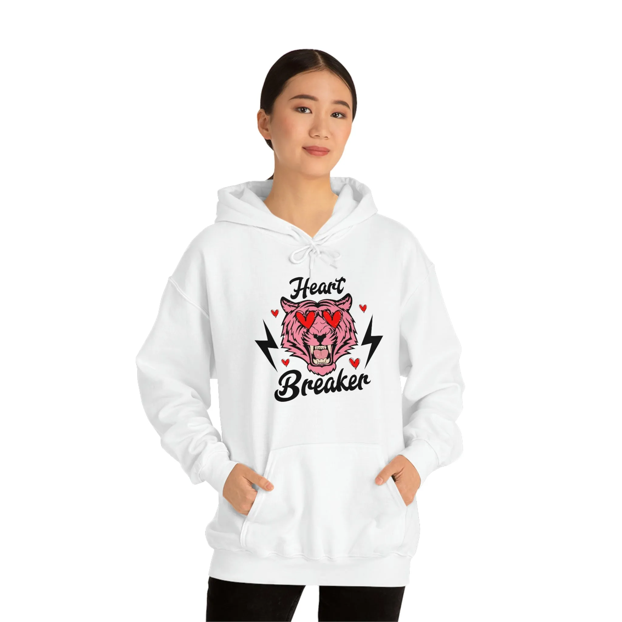 Heartbreaker Tiger Unisex Hoodie sold by Always Stylish Mama product image thumbnail 2