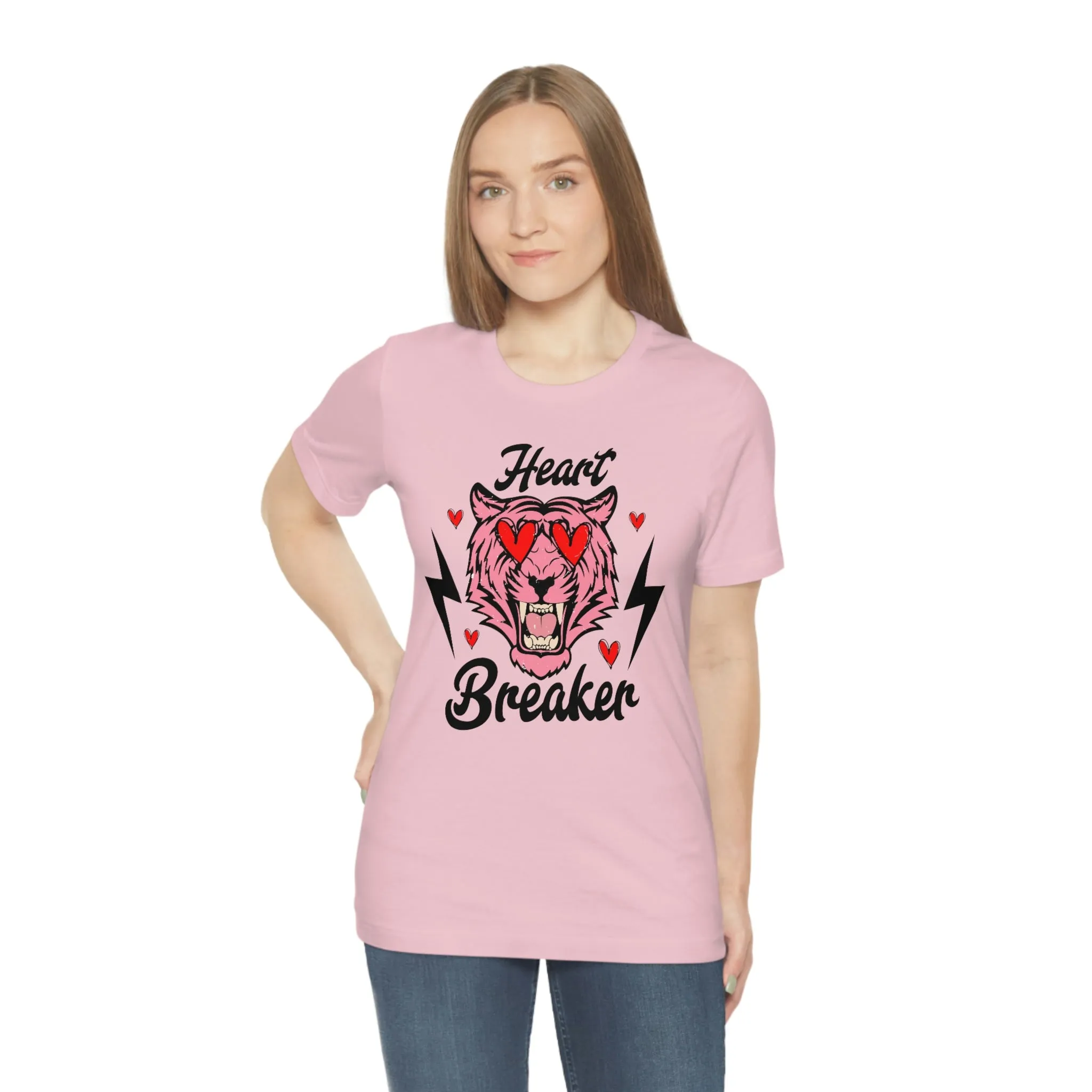 Heartbreaker Tiger Unisex Tee sold by Always Stylish Mama product image thumbnail 3