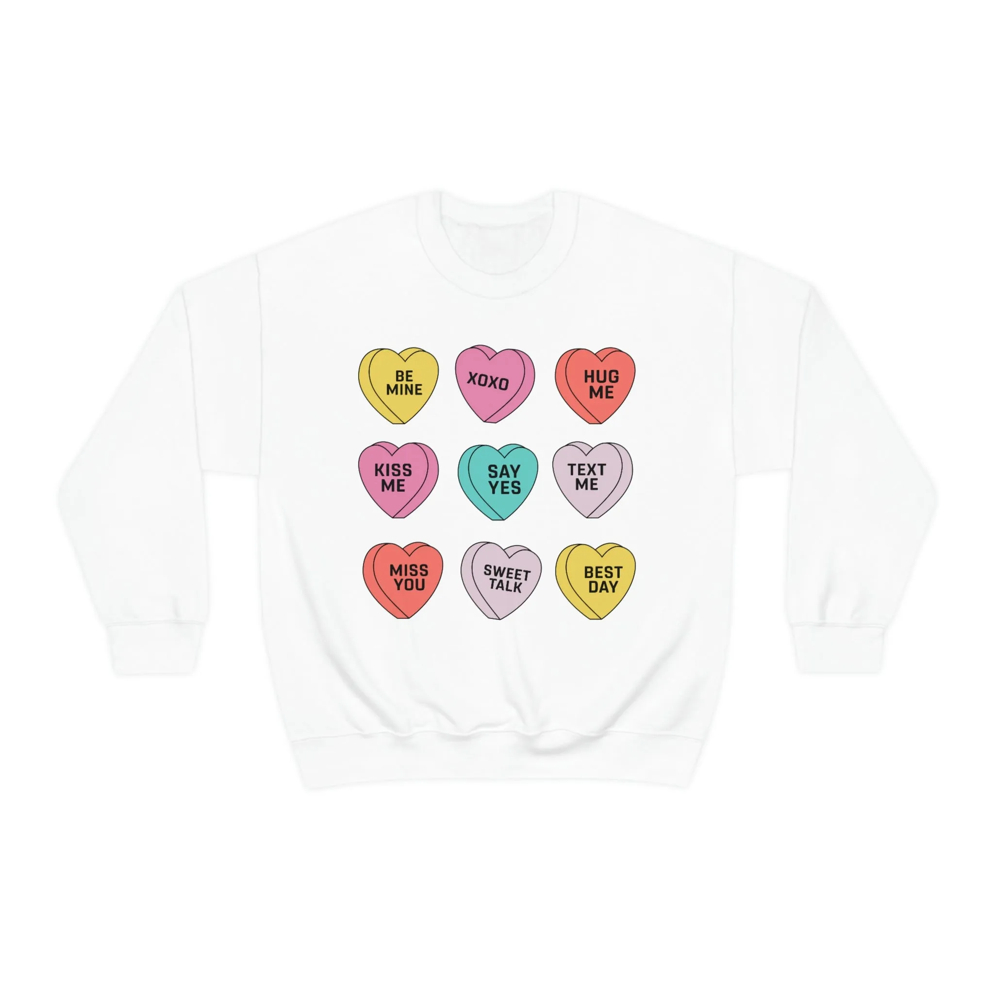 Candy Conversation Hearts Unisex Sweatshirt sold by Always Stylish Mama