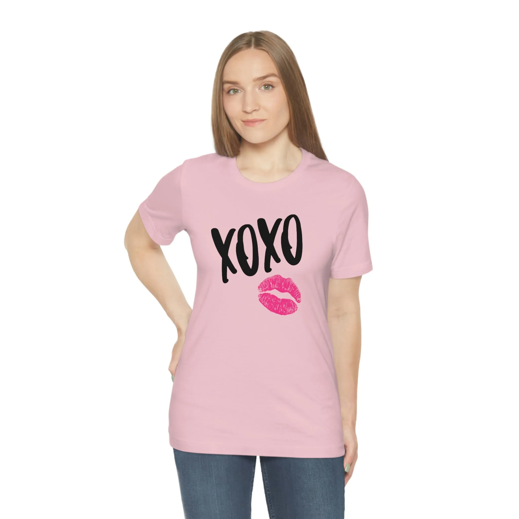 XOXO Kiss Valentine Unisex Tee sold by Always Stylish Mama product image thumbnail 3